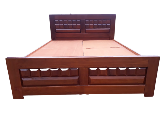 Hard wooden design bed