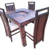 Wooden deisgn 4 seater dinning table