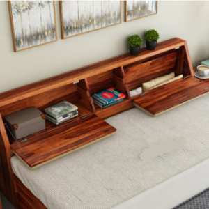 Bed with fully side storage